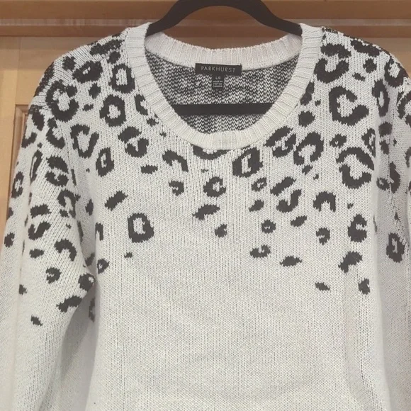 Parkhurst leopard print sweater - Picture 1 of 5